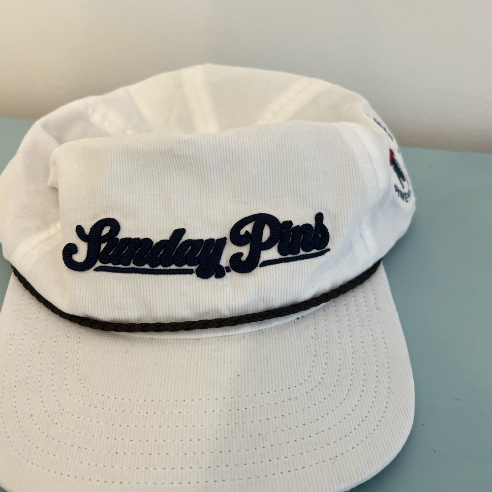 Adidas White and Black Men's Hat